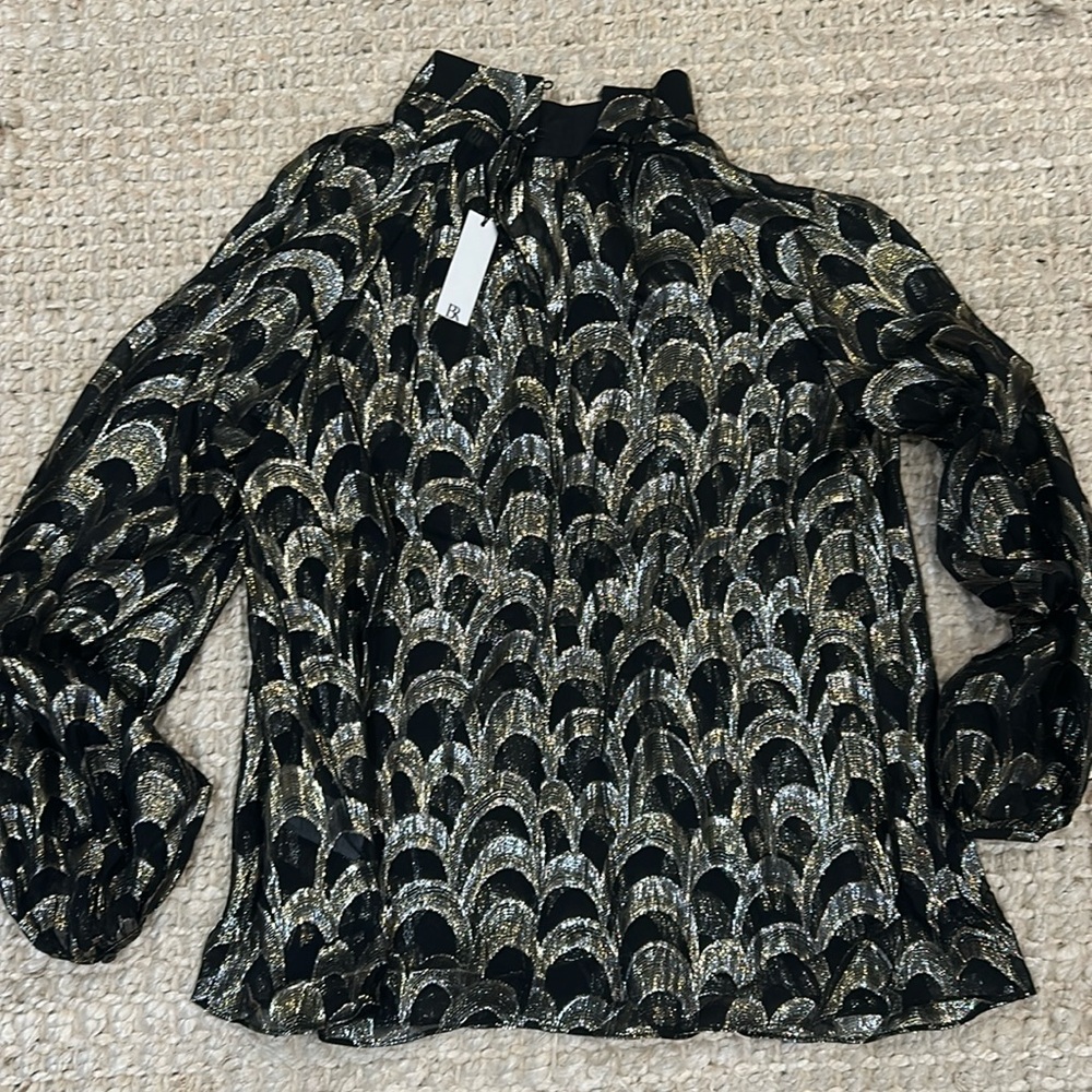 Banana Republic sheer shimmer top